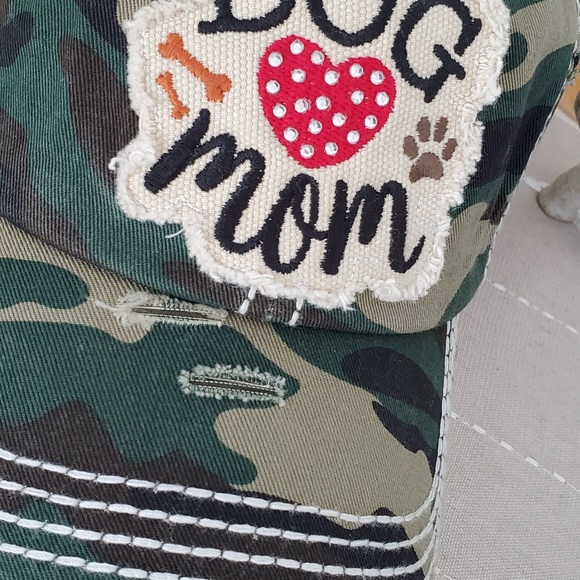 Camouflage/Heart DOG MOM baseball cap - Picture 5 of 6
